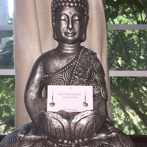 Trust Your Knowing - Handmade Ammonite Earrings - Picture 3 of 4